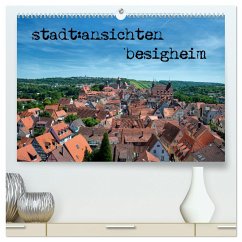 stadt:ansichten besigheim (hochwertiger Premium Wandkalender 2024 DIN A2 quer), Kunstdruck in Hochglanz