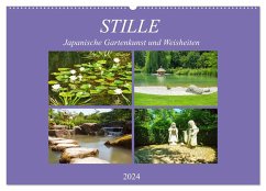 Stille. Japanische Gartenkunst und Weisheiten (Wandkalender 2024 DIN A2 quer), CALVENDO Monatskalender