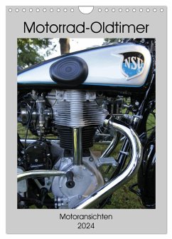 Motorrad Oldtimer - Motoransichten (Wandkalender 2024 DIN A4 hoch), CALVENDO Monatskalender