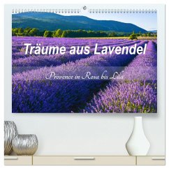 Träume aus Lavendel, Provence in Rosa bis Lila (hochwertiger Premium Wandkalender 2024 DIN A2 quer), Kunstdruck in Hochglanz