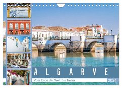 Algarve - Vom Ende der Welt bis Tavira (Wandkalender 2024 DIN A4 quer), CALVENDO Monatskalender