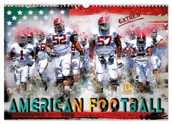 American Football extrem (Wandkalender 2024 DIN A3 quer), CALVENDO Monatskalender