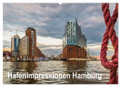 Hafenimpressionen Hamburg 2024 (Wandkalender 2024 DIN A2 quer), CALVENDO Monatskalender
