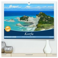 Korfu, Perle im Ionischen Meer (hochwertiger Premium Wandkalender 2024 DIN A2 quer), Kunstdruck in Hochglanz
