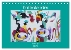 Kuhkalender (Tischkalender 2024 DIN A5 quer), CALVENDO Monatskalender - Ennikova, Elena