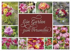 Ein Garten, der zum Verweilen einlädt (Wandkalender 2024 DIN A3 quer), CALVENDO Monatskalender - Kuhr, Susann