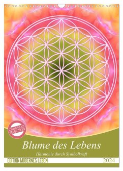 Blume des Lebens - Harmonie durch Symbolkraft (Wandkalender 2024 DIN A3 hoch), CALVENDO Monatskalender - Shayana Hoffmann, Gaby