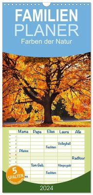 Familienplaner 2024 - Farben der Natur mit 5 Spalten (Wandkalender, 21 x 45 cm) CALVENDO