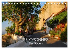 Peloponnes - Der Süden (Tischkalender 2024 DIN A5 quer), CALVENDO Monatskalender