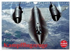 Faszination Kampfflugzeuge (Wandkalender 2024 DIN A4 quer), CALVENDO Monatskalender