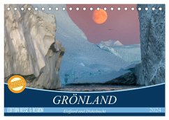 GRÖNLAND Eisfjord und Diskobucht (Tischkalender 2024 DIN A5 quer), CALVENDO Monatskalender
