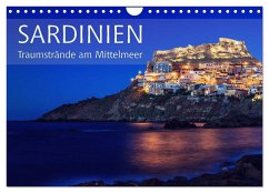 Sardinien - Traumstrände am Mittelmeer (Wandkalender 2024 DIN A4 quer), CALVENDO Monatskalender