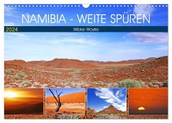 Namibia - Weite spüren (Wandkalender 2024 DIN A3 quer), CALVENDO Monatskalender - Woyke, Wibke
