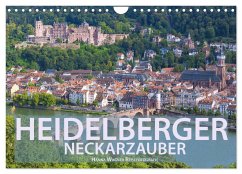 Heidelberger Neckarzauber (Wandkalender 2024 DIN A4 quer), CALVENDO Monatskalender