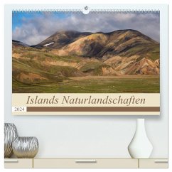 Islands Naturlandschaften (hochwertiger Premium Wandkalender 2024 DIN A2 quer), Kunstdruck in Hochglanz