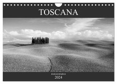 Toscana - monocromatico (Wandkalender 2024 DIN A4 quer), CALVENDO Monatskalender