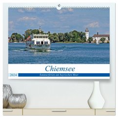 Chiemsee - Sommerferien am bayrischen Meer (hochwertiger Premium Wandkalender 2024 DIN A2 quer), Kunstdruck in Hochglanz - Braunleder, Gisela