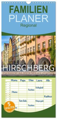 Familienplaner 2024 - HIRSCHBERG Impressionen aus Jelenia Góra und Umgebung mit 5 Spalten (Wandkalender, 21 x 45 cm) CALVENDO