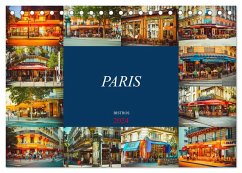 Paris Bistros (Tischkalender 2024 DIN A5 quer), CALVENDO Monatskalender