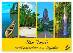 São Tomé - Inselparadies am Äquator (Wandkalender 2024 DIN A2 quer), CALVENDO Monatskalender