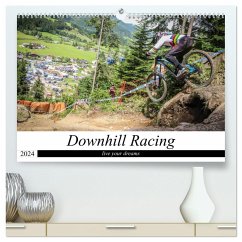 Downhill Racing (hochwertiger Premium Wandkalender 2024 DIN A2 quer), Kunstdruck in Hochglanz