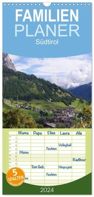 Familienplaner 2024 - Südtirol 2024 mit 5 Spalten (Wandkalender, 21 x 45 cm) CALVENDO - Seidel, Thilo