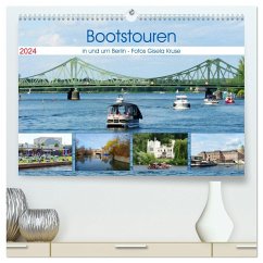 Bootstouren in und um Berlin (hochwertiger Premium Wandkalender 2024 DIN A2 quer), Kunstdruck in Hochglanz
