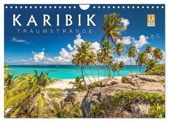Karibik - Traumstrände (Wandkalender 2024 DIN A4 quer), CALVENDO Monatskalender - Rosyk, Patrick