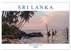 Sri Lanka, tropisches Inselparadies (Wandkalender 2024 DIN A3 quer), CALVENDO Monatskalender - Kruse, Joana