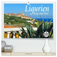 Ligurien - Berge und Meer (hochwertiger Premium Wandkalender 2024 DIN A2 quer), Kunstdruck in Hochglanz