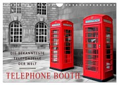 Die bekannteste Telefonzelle der Welt - Telephone Booth (Wandkalender 2024 DIN A4 quer), CALVENDO Monatskalender