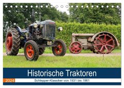 Historische Traktoren 2024 (Tischkalender 2024 DIN A5 quer), CALVENDO Monatskalender - Deters, Hendrik