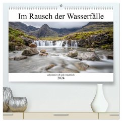 Im Rausch der Wasserfälle - geheimnisvoll und romantisch (hochwertiger Premium Wandkalender 2024 DIN A2 quer), Kunstdruck in Hochglanz