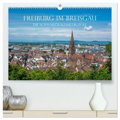 Freiburg im Breisgau - Die Schwarzwaldmetropole (hochwertiger Premium Wandkalender 2024 DIN A2 quer), Kunstdruck in Hochglanz