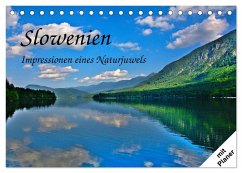 Slowenien - Impressionen eines Naturjuwels (Tischkalender 2024 DIN A5 quer), CALVENDO Monatskalender - Plastron Pictures, Lost