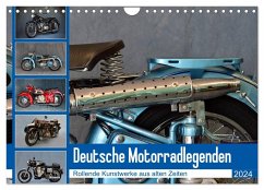 Deutsche Motorrad - Legenden - Rollende Kunstwerke aus alten Zeiten (Wandkalender 2024 DIN A4 quer), CALVENDO Monatskalender - Laue, Ingo