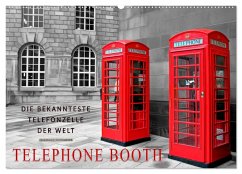 Die bekannteste Telefonzelle der Welt - Telephone Booth (Wandkalender 2024 DIN A2 quer), CALVENDO Monatskalender