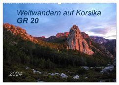 Weitwandern auf Korsika GR 20 (Wandkalender 2024 DIN A2 quer), CALVENDO Monatskalender