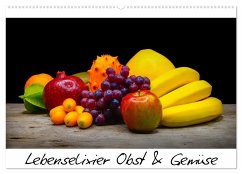 Lebenselixier Obst und Gemüse (Wandkalender 2024 DIN A2 quer), CALVENDO Monatskalender