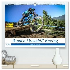 Women Downhill Racing (hochwertiger Premium Wandkalender 2024 DIN A2 quer), Kunstdruck in Hochglanz