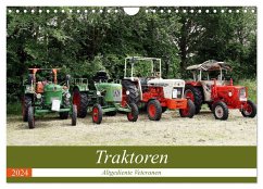 Traktoren - Altgediente Veteranen (Wandkalender 2024 DIN A4 quer), CALVENDO Monatskalender