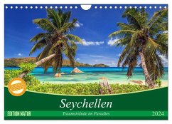 Seychellen ¿ Traumstrände im Paradies (Wandkalender 2024 DIN A4 quer), CALVENDO Monatskalender