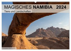 Magisches Namibia - Tiere und Landschaften (Wandkalender 2024 DIN A2 quer), CALVENDO Monatskalender