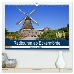 Radtouren ab Eckernförde (hochwertiger Premium Wandkalender 2024 DIN A2 quer), Kunstdruck in Hochglanz