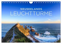 Neuseelands Leuchttürme (Wandkalender 2024 DIN A4 quer), CALVENDO Monatskalender - Franz Schmidt und Sylvia Nafe, Christian