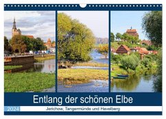Entlang der schönen Elbe - Jerichow, Tangermünde und Havelberg (Wandkalender 2024 DIN A3 quer), CALVENDO Monatskalender