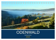 Odenwald - Impressionen (Tischkalender 2024 DIN A5 quer), CALVENDO Monatskalender