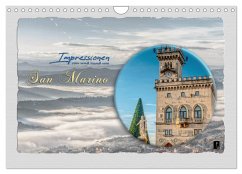 Impressionen - von und rund um San Marino (Wandkalender 2024 DIN A4 quer), CALVENDO Monatskalender