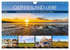 OSTFRIESLAND-LIEBE (Wandkalender 2024 DIN A4 quer), CALVENDO Monatskalender