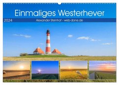 Einmaliges Westerhever (Wandkalender 2024 DIN A2 quer), CALVENDO Monatskalender - Steinhof, Alexander